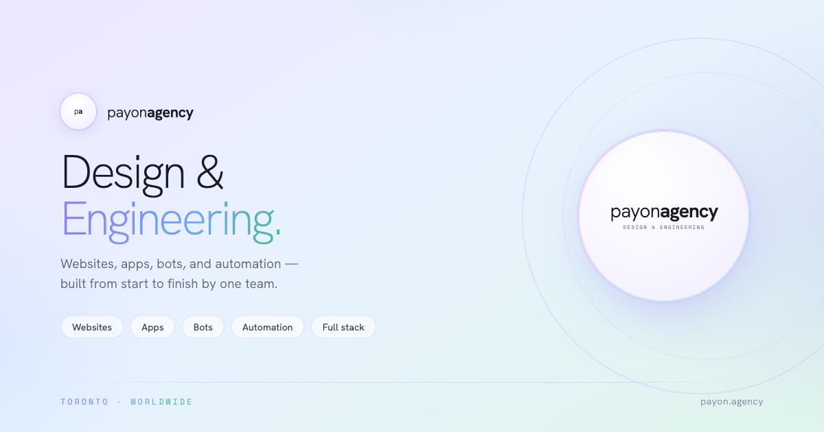 Screenshot of payon.agency