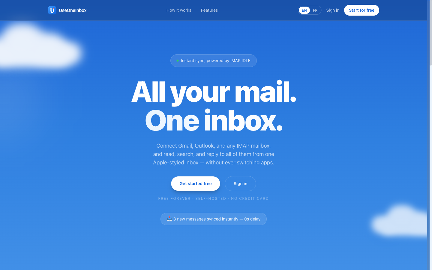 UseOneInbox — unified email client web app